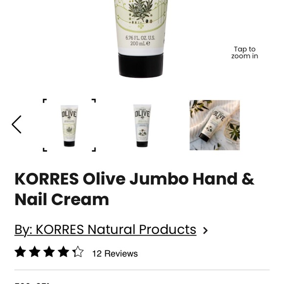 KORRES Pure Greek Olive Oil Blossom Shower Gel and Body lotion (250 mL, 125 mL) - Picture 7 of 7